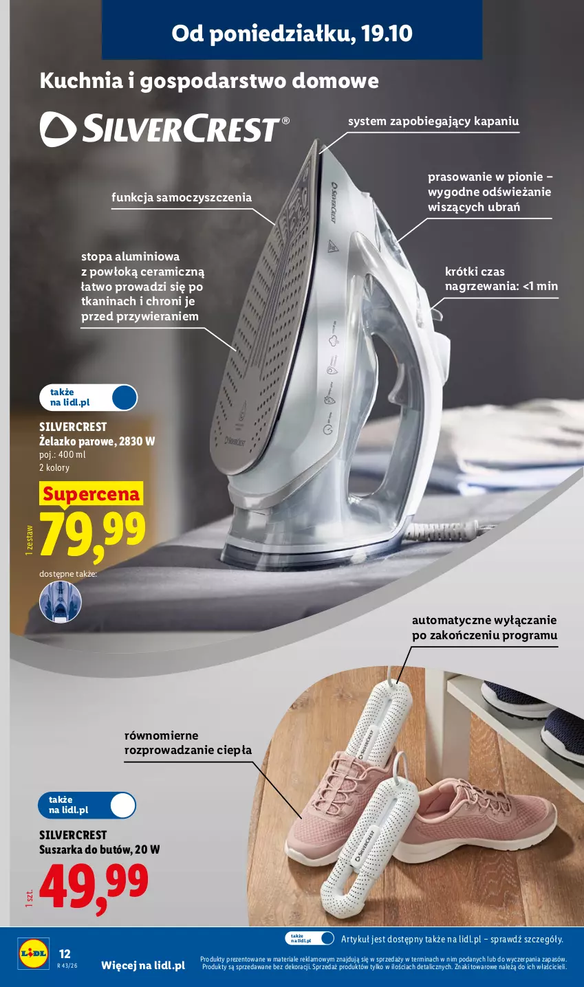 Gazetka promocyjna Lidl - Katalog - ważna 19.10 do 24.10.2026 - strona 12 - produkty: Gra, Kuchnia, Silvercrest, Suszarka, Top