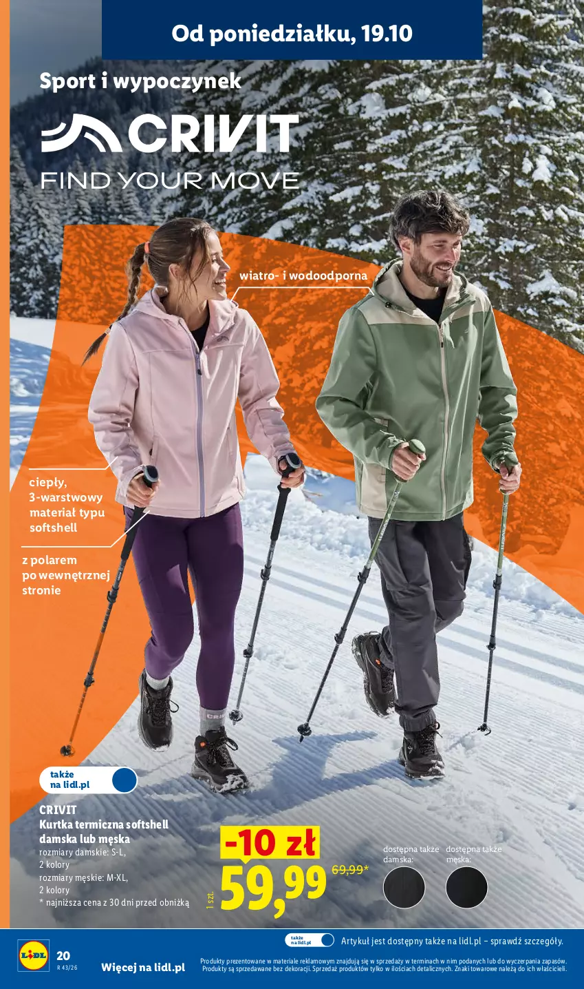 Gazetka promocyjna Lidl - Katalog - ważna 19.10 do 24.10.2026 - strona 22 - produkty: Kurtka, Por, Sport