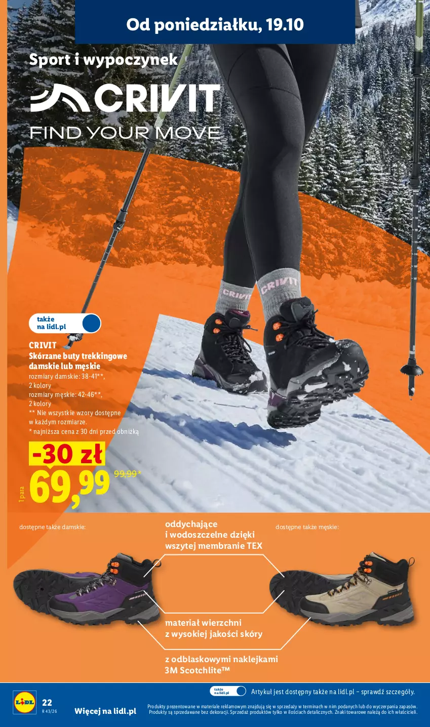 Gazetka promocyjna Lidl - Katalog - ważna 19.10 do 24.10.2026 - strona 24 - produkty: Buty, Klej, Por, Sok, Sport