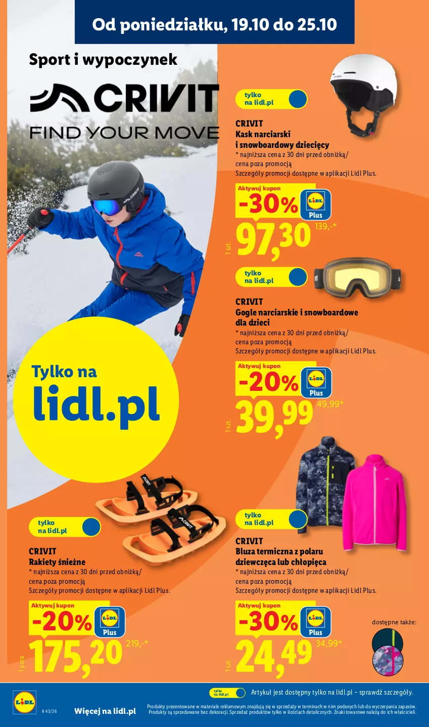 Gazetka promocyjna Lidl - Katalog - ważna 19.10 do 24.10.2026 - strona 26 - produkty: Bluza, Dzieci, Kask, Kask narciarski, Por, Snowboard, Sport
