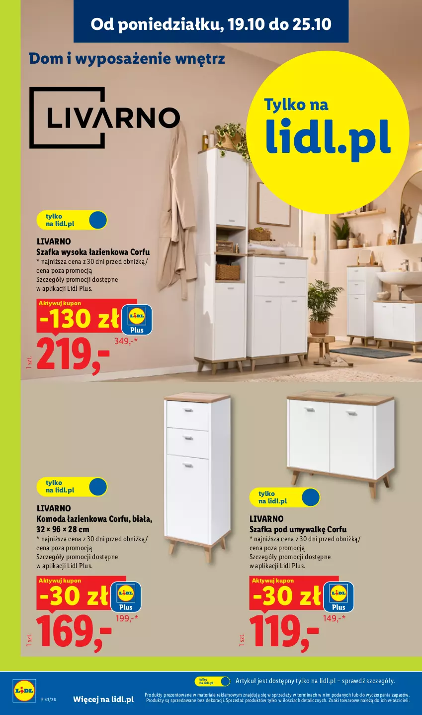 Gazetka promocyjna Lidl - Katalog - ważna 19.10 do 24.10.2026 - strona 30 - produkty: Ivar, Komoda, Moda, Sok, Szafka, Szafka pod umywalkę, Szafka wysoka
