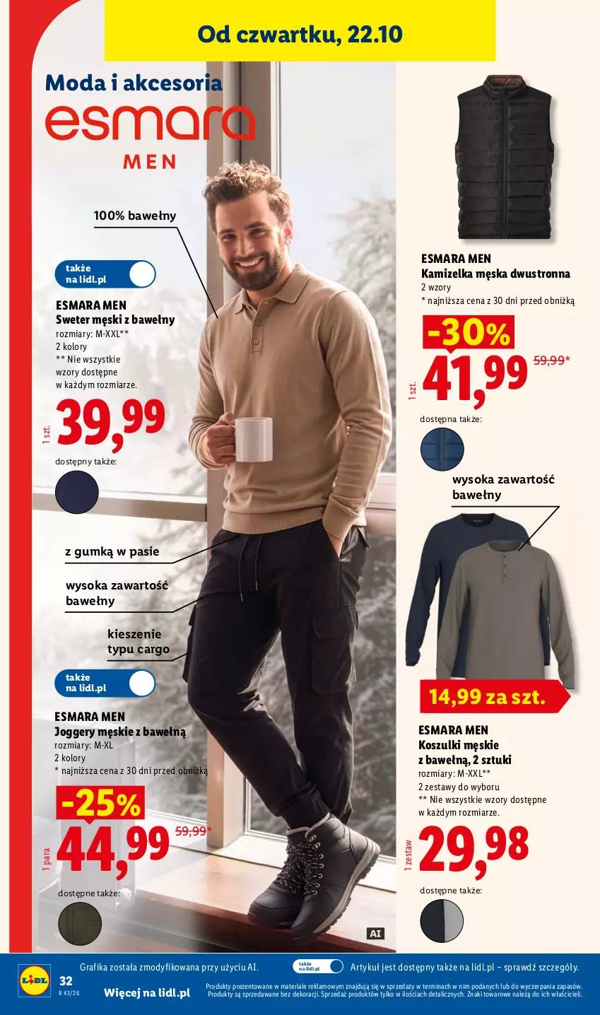 Gazetka promocyjna Lidl - Katalog - ważna 19.10 do 24.10.2026 - strona 40 - produkty: Gra, Grafika, Kamizelka, Kosz, Moda, Sok, Sweter