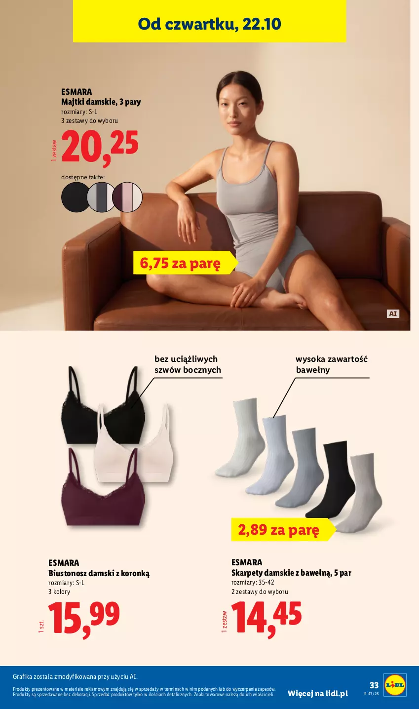 Gazetka promocyjna Lidl - Katalog - ważna 19.10 do 24.10.2026 - strona 41 - produkty: Biustonosz, Gra, Grafika, Karp, Majtki, Sok
