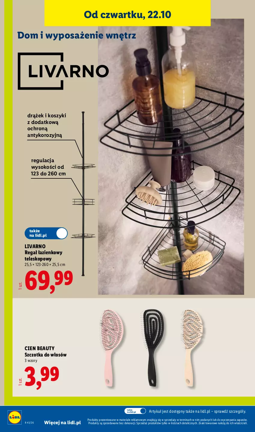 Gazetka promocyjna Lidl - Katalog - ważna 19.10 do 24.10.2026 - strona 42 - produkty: Ivar, Kosz, Regał, Sok, Szczotka, Szczotka do włosów, Teleskop