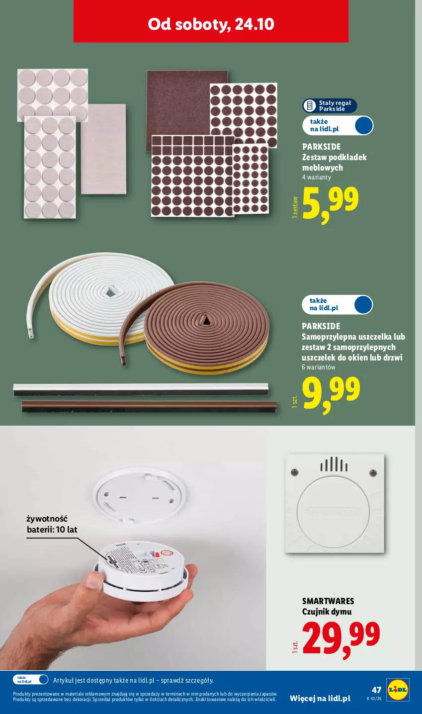 Gazetka promocyjna Lidl - Katalog - ważna 19.10 do 24.10.2026 - strona 57 - produkty: Drzwi, Mop, Parkside, Podkład, Regał