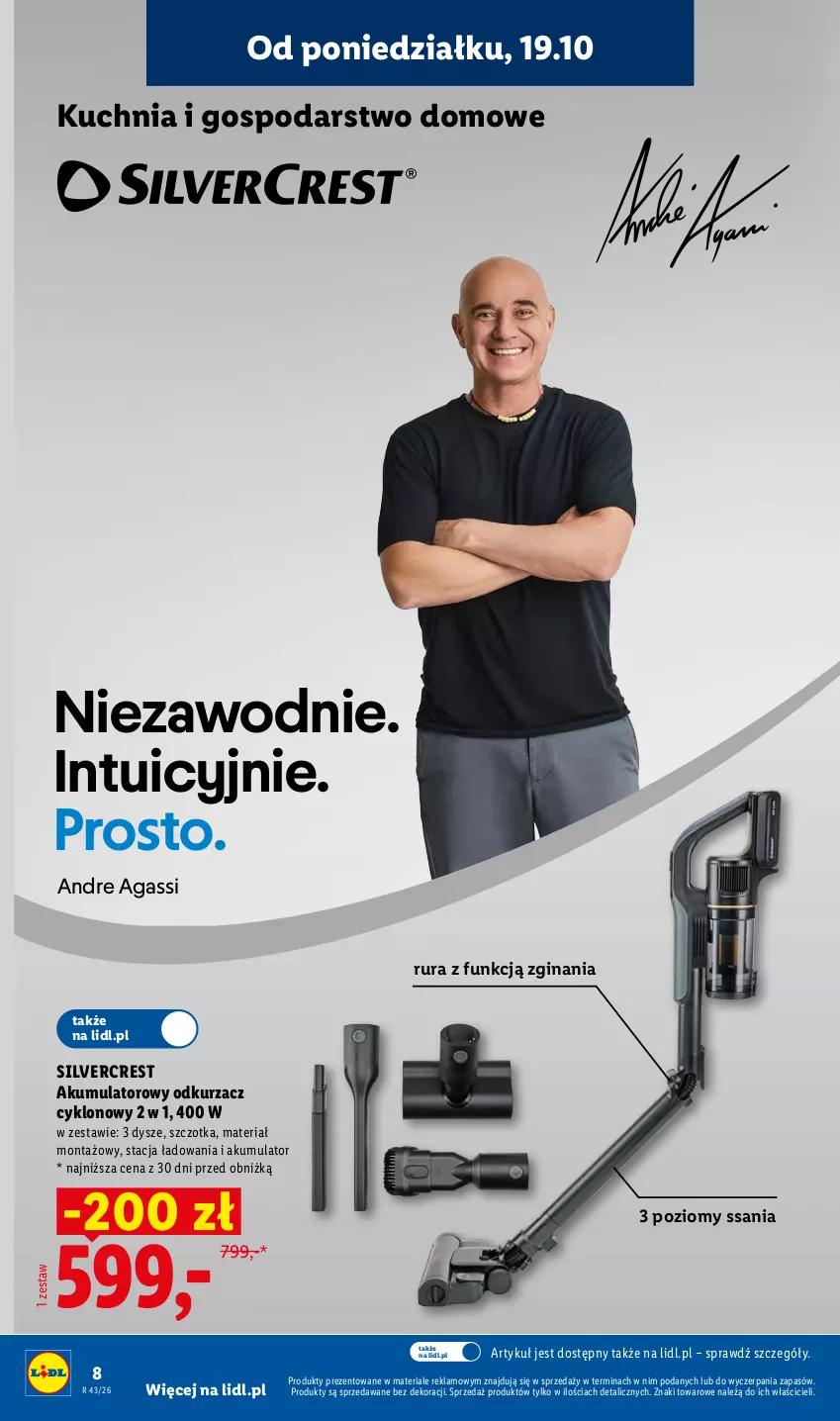 Gazetka promocyjna Lidl - Katalog - ważna 19.10 do 24.10.2026 - strona 8 - produkty: Akumulator, Gin, Kuchnia, Odkurzacz, Rura, Silvercrest, Szczotka