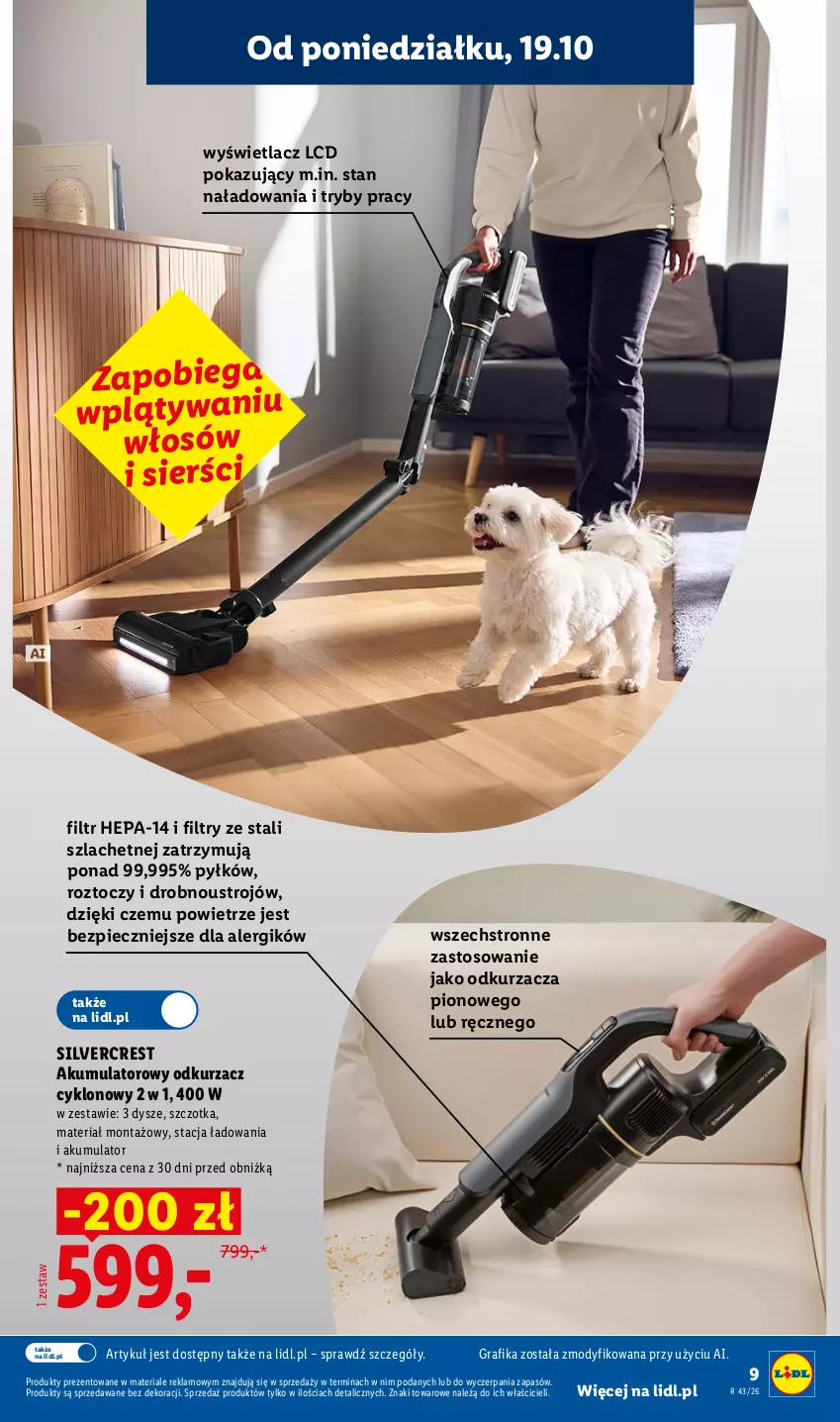 Gazetka promocyjna Lidl - Katalog - ważna 19.10 do 24.10.2026 - strona 9 - produkty: Akumulator, Gra, Grafika, Odkurzacz, Piec, Silvercrest, Szczotka