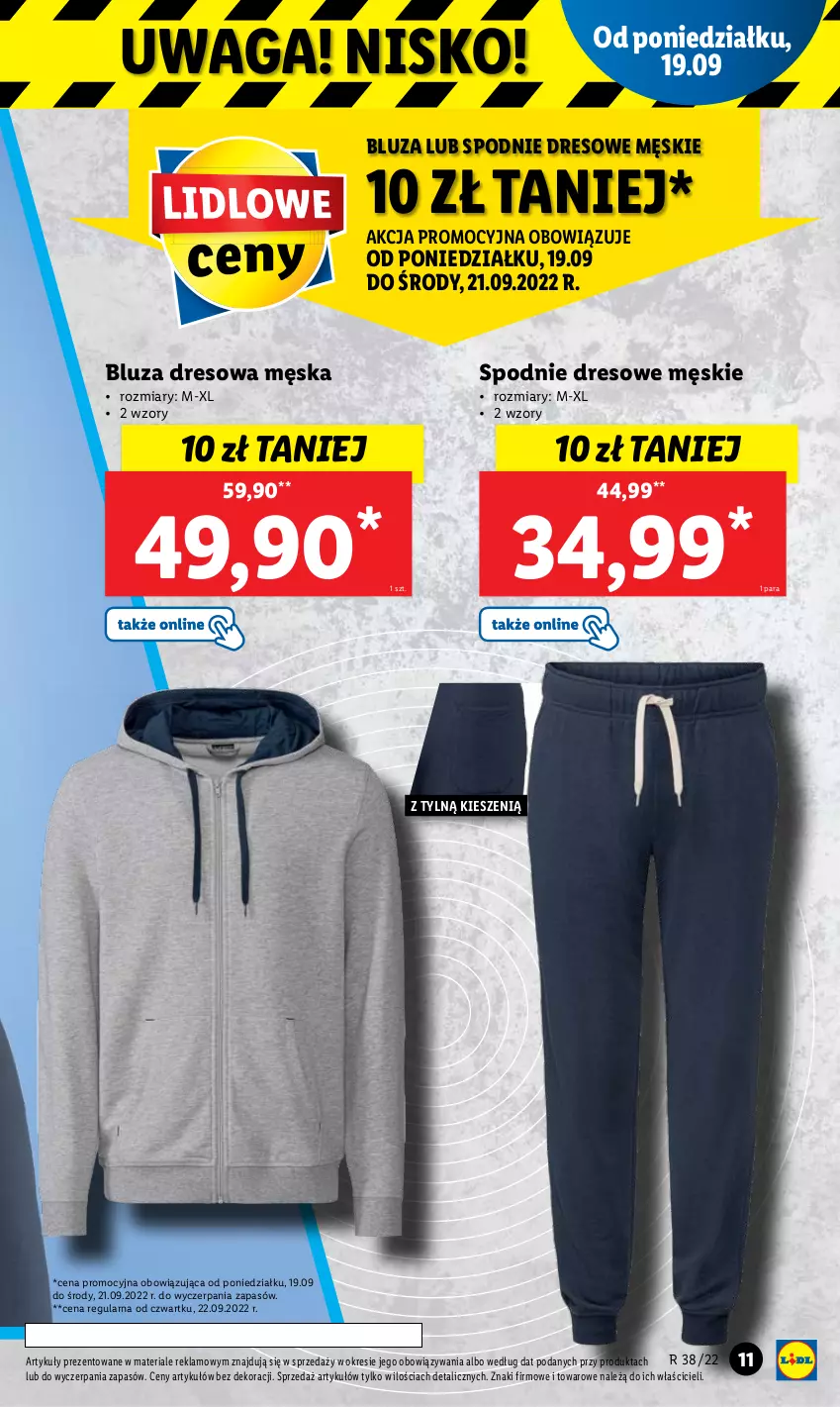 Gazetka promocyjna Lidl - GAZETKA - ważna 19.09 do 24.09.2022 - strona 13 - produkty: Bluza, Bluza dresowa, Dres, Spodnie, Spodnie dresowe, Waga