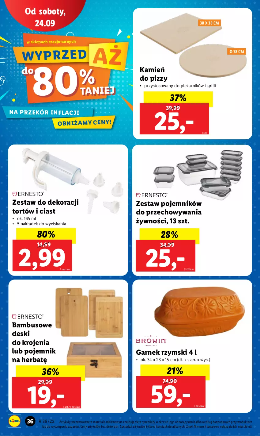 Gazetka promocyjna Lidl - GAZETKA - ważna 19.09 do 24.09.2022 - strona 38 - produkty: Garnek, Grill, Piekarnik, Pojemnik