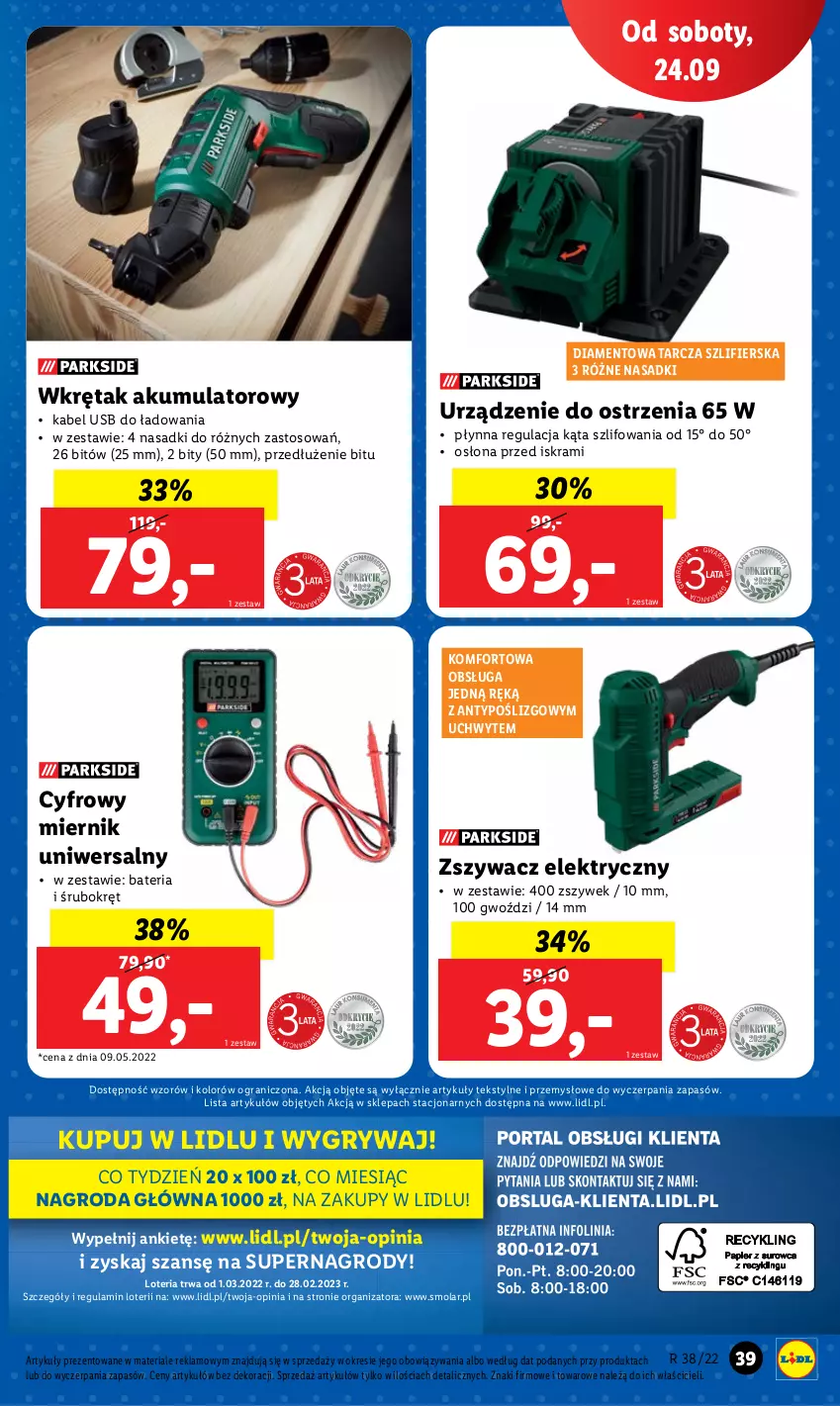 Gazetka promocyjna Lidl - GAZETKA - ważna 19.09 do 24.09.2022 - strona 41 - produkty: Akumulator, Bateria, Gra, Gry, Kabel USB, Mola, Top, Wkręt, Wkrętak akumulatorowy