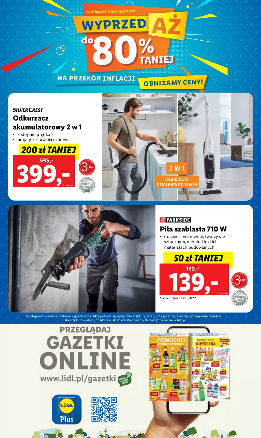 Gazetka promocyjna Lidl - GAZETKA - ważna 19.09 do 24.09.2022 - strona 48 - produkty: Akumulator, Gra, Odkurzacz, Top