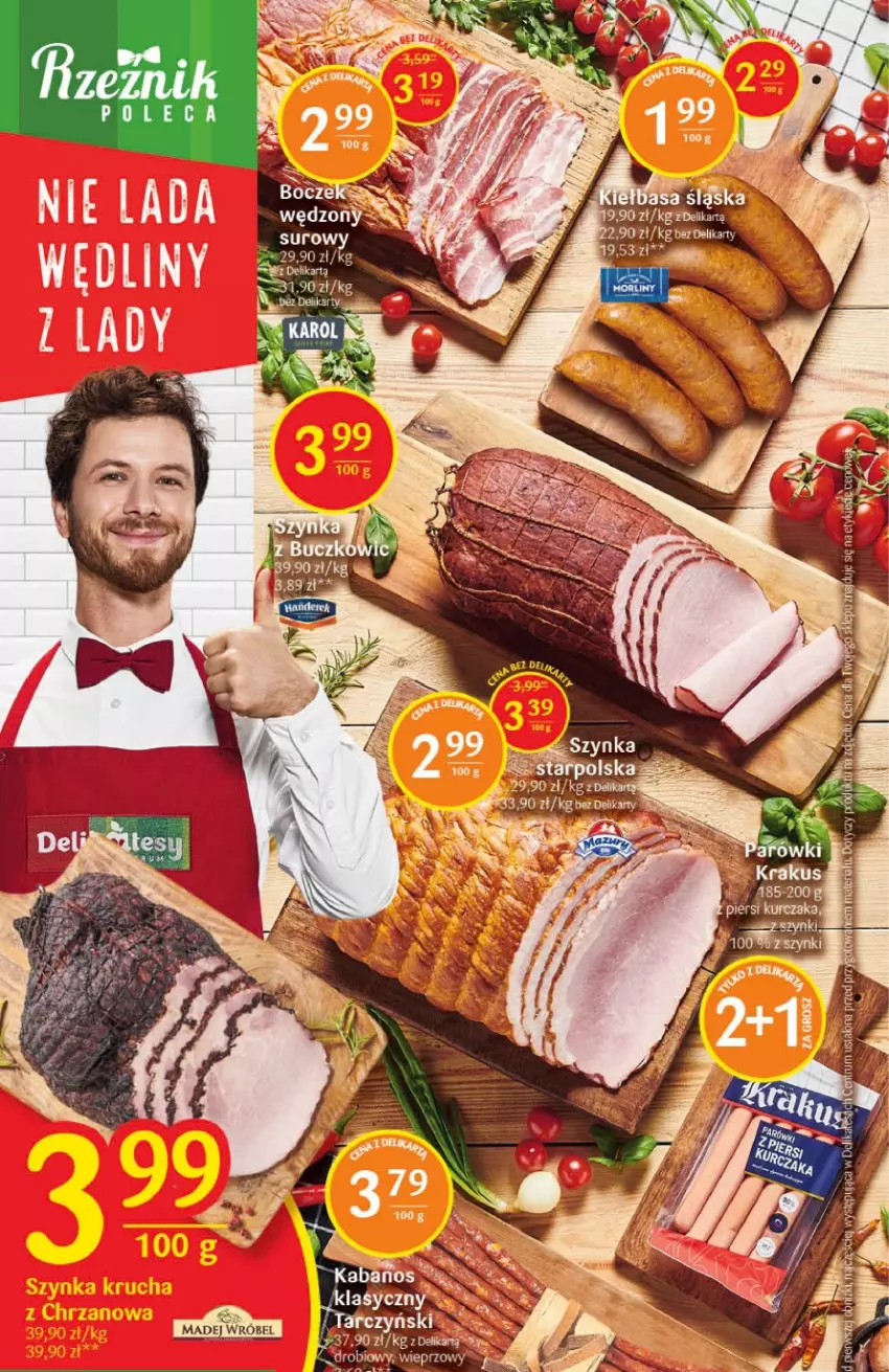 Gazetka promocyjna Delikatesy Centrum - Gazetka DC02 - ważna 12.01 do 18.01.2023 - strona 10 - produkty: Boczek, Kurczak, Parówki