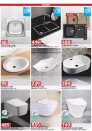 Gazetka promocyjna Merkury Market - Dębica, Jasło, Kraków, Rzeszów, Sanok, Tarnobrzeg, Żywiec - Gazetka - ważna od 30.06 do 30.06.2021 - strona 44 - produkty: Zlew, Zlewozmywak, Umywalka, Miska