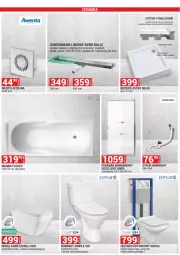 Gazetka promocyjna Merkury Market - Dębica, Jasło, Kraków, Rzeszów, Sanok, Tarnobrzeg, Żywiec - Gazetka - ważna od 30.06 do 30.06.2021 - strona 45 - produkty: Deska wolnoopadająca, Wanna, Syfon, Brodzik, Parawan nawannowy, Cersanit, Miska