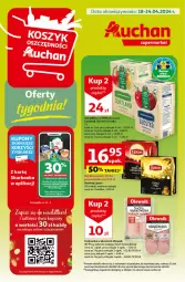 Gazetka promocyjna Auchan - Gazetka Oferty tygodnia! Supermarket Auchan - Gazetka - ważna od 24.04 do 24.04.2024 - strona 1 - produkty: Jogurt, Lipton, Herbata, Lanki, Olewnik, Kefir, Fa