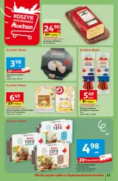 Gazetka promocyjna Auchan - Gazetka Oferty tygodnia! Supermarket Auchan - Gazetka - ważna od 24.04 do 24.04.2024 - strona 11 - produkty: Ser, Gnocchi, Kopytka, Tofu, Camembert, Kabanos, K2