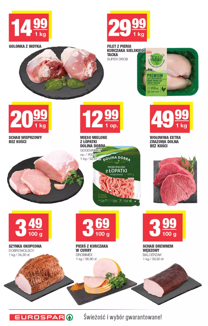 Gazetka promocyjna Spar - EuroSpar - ważna 18.05 do 28.05.2025 - strona 6 - produkty: Drobimex, Golonka z indyka, Kurczak, Mięso, Mięso mielone, Schab wieprzowy, Szynka, Wołowina