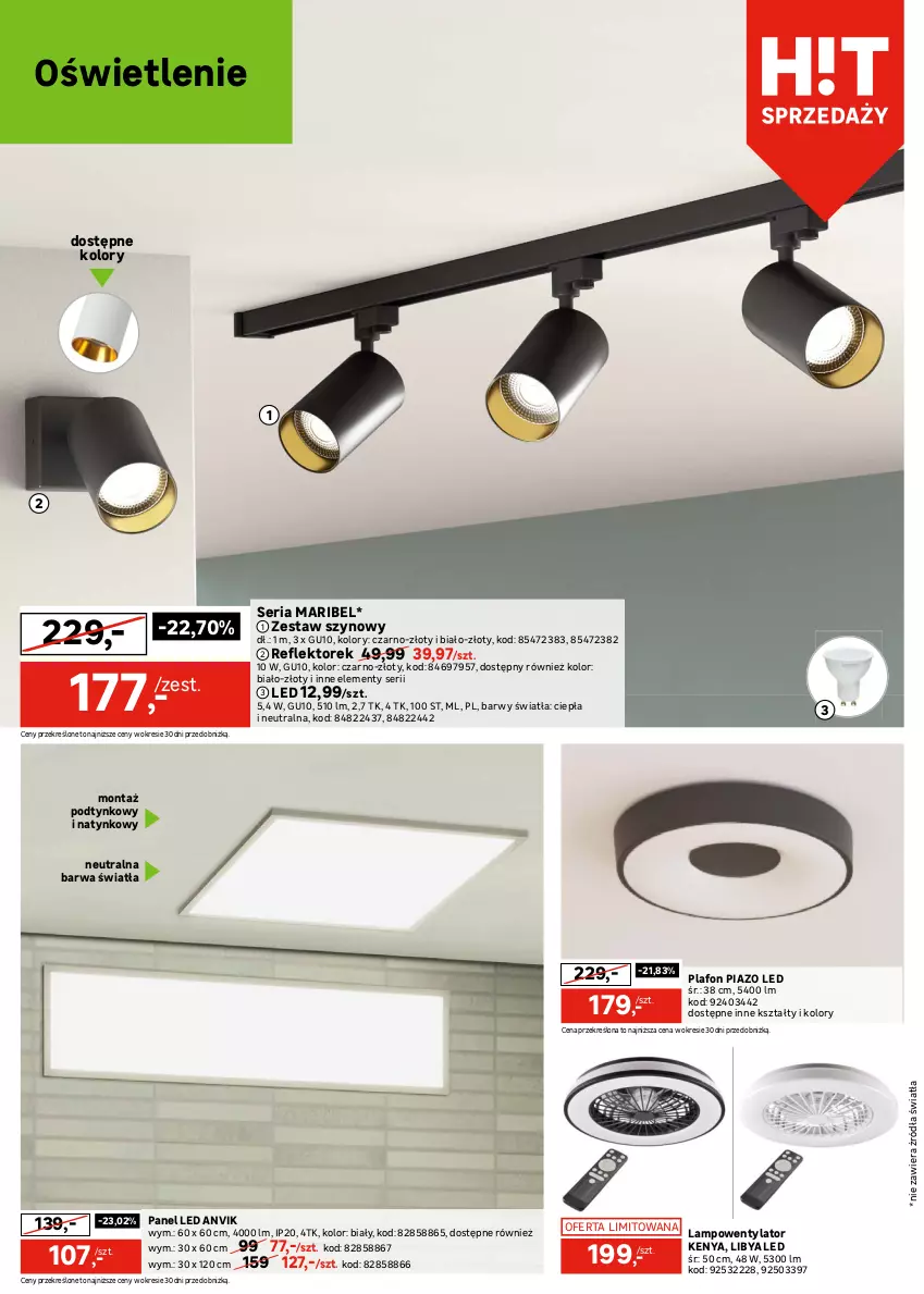 Gazetka promocyjna Leroy Merlin - Gazetka Leroy Merlin - ważna 06.08 do 28.08.2025 - strona 10 - produkty: Lampa, Lampa wisząca, Plafon, Por, Reflektor, Ser, Sport, Tran
