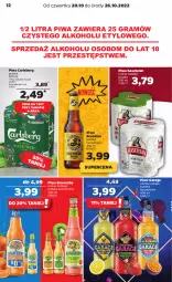 Gazetka promocyjna Netto - Artykuły spożywcze - Gazetka - ważna od 26.10 do 26.10.2022 - strona 12 - produkty: Piwa, Piwo, Gra, Somersby, Kasztelan, Carlsberg