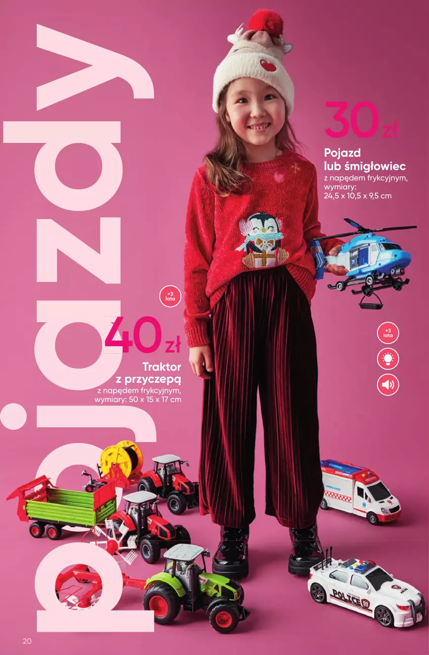 Gazetka promocyjna Pepco - Katalog Zabawki - ważna 04.11 do 24.12.2024 - strona 20 - produkty: Pojazd, Traktor