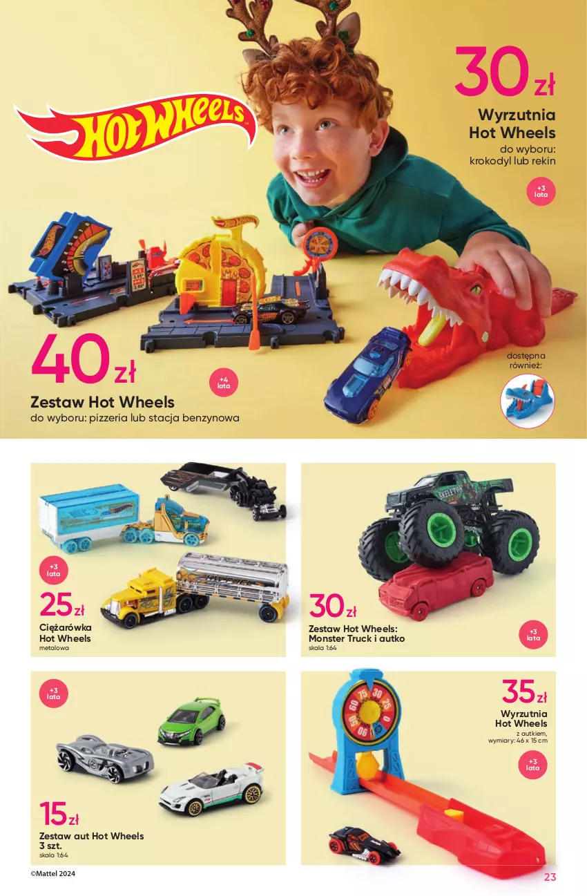 Gazetka promocyjna Pepco - Katalog Zabawki - ważna 04.11 do 24.12.2024 - strona 23 - produkty: Fa, Hot Wheels, Mattel, Monster truck, Pojazd, Robot, Traktor, Wyrzutnia