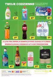 Gazetka promocyjna Carrefour - Gazetka Globi - Gazetka - ważna od 21.02 do 21.02.2022 - strona 6 - produkty: Piwa, Piwo, Hoop, Gra, Do mycia naczyń, Ajax, Papier, Stek, Kosz, Tyskie, Płyn do mycia naczyń, Warka, Papier toaletowy, Velvet, Rolki, Tymbark, Fairy, Woda mineralna, Płyn do mycia, Woda, Napój, Kozel, Fa