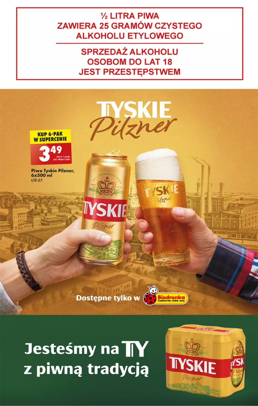 Gazetka promocyjna Biedronka - ważna 01.06 do 07.06.2023 - strona 47 - produkty: Piwo, Tyskie