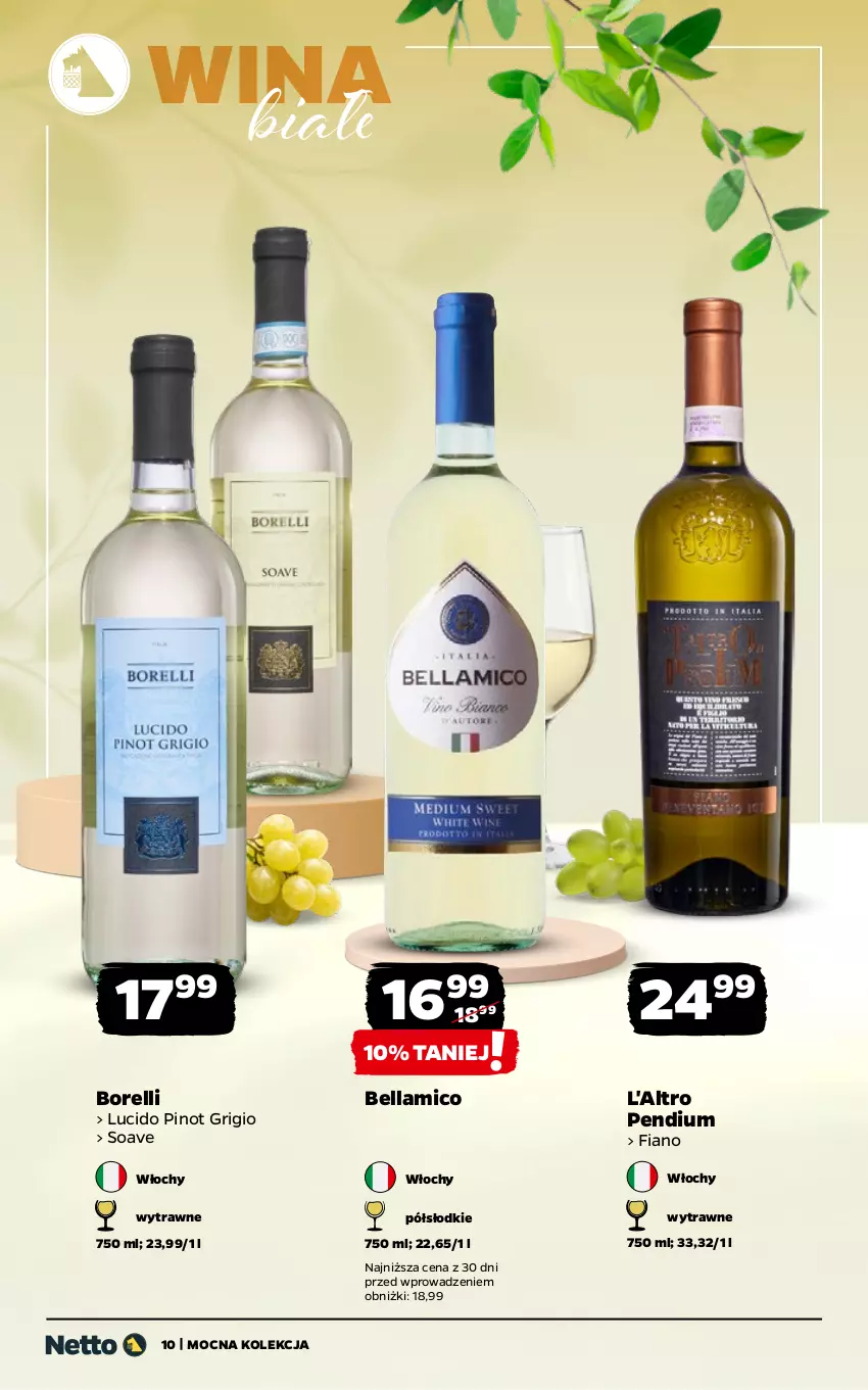 Gazetka promocyjna Netto - Alkohole - Mocne - ważna 27.04 do 09.05.2026 - strona 10 - produkty: Bell, Bella, Pinot Grigio