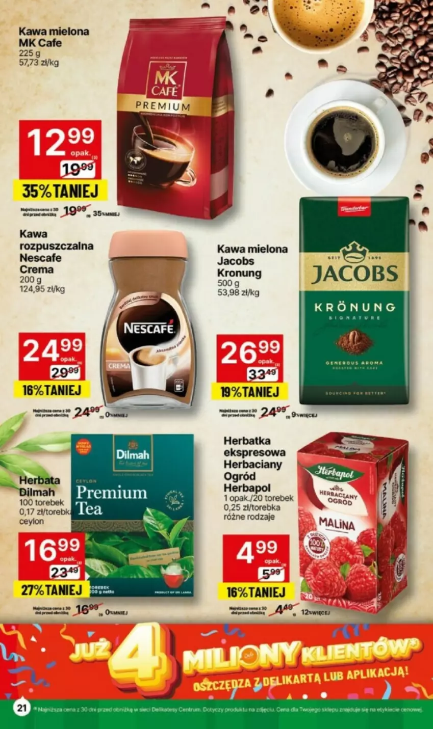 Gazetka promocyjna Delikatesy Centrum - ważna 19.02 do 25.02.2024 - strona 17 - produkty: Gra, Herbapol, Herbata, Jacobs, Kawa, Kawa mielona, Kawa rozpuszczalna, Ogród, Torebka