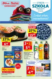 Gazetka promocyjna Auchan - 30 Lat Supermarket - Gazetka - ważna od 12.08 do 12.08.2026 - strona 1 - produkty: Kurczak, Makaron, Zupa, Mirinda, Pepsi, Napój gazowany, Morliny, Napój, Kiełbasa, Kiełbasa śląska, Fa