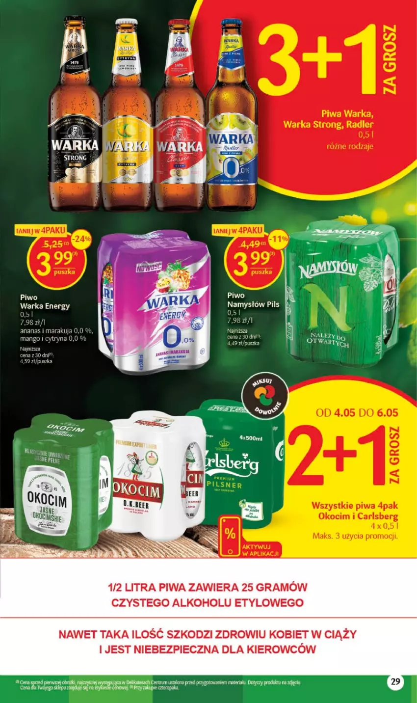 Gazetka promocyjna Delikatesy Centrum - Gazetka DC17 - ważna 04.05 do 10.05.2023 - strona 4 - produkty: Ananas, Gra, Mango, Namysłów, Piec, Piwa, Rum, Warka