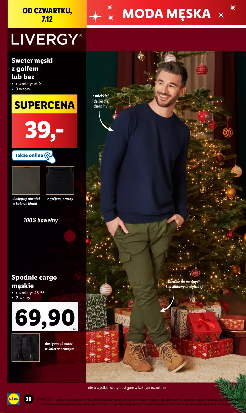 Gazetka promocyjna Lidl - GAZETKA - ważna 04.12 do 09.12.2023 - strona 32 - produkty: Moda, Spodnie, Sweter