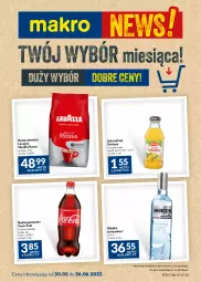 Gazetka promocyjna Makro - Najlepsze oferty - oferta z alkoholem - Gazetka - ważna od 26.06 do 26.06.2023 - strona 1 - produkty: Sok, Amundsen, Kawa ziarnista, Kawa, Coca-Cola, Fortuna, Napój gazowany, Wódka, Lavazza, Napój, Nektar