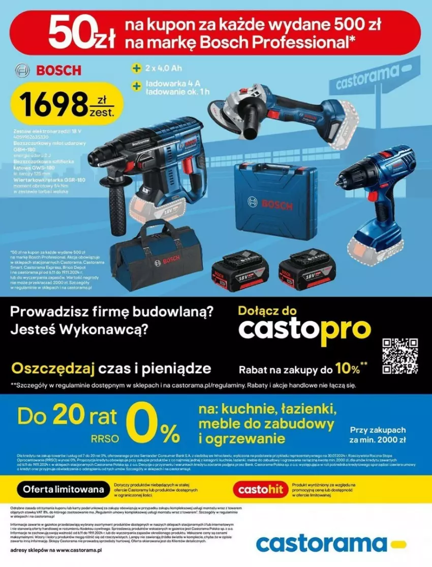 Gazetka promocyjna Castorama - ważna 06.11 do 19.11.2024 - strona 8 - produkty: Astor, Bosch, Dres, Fa, LG, Rama