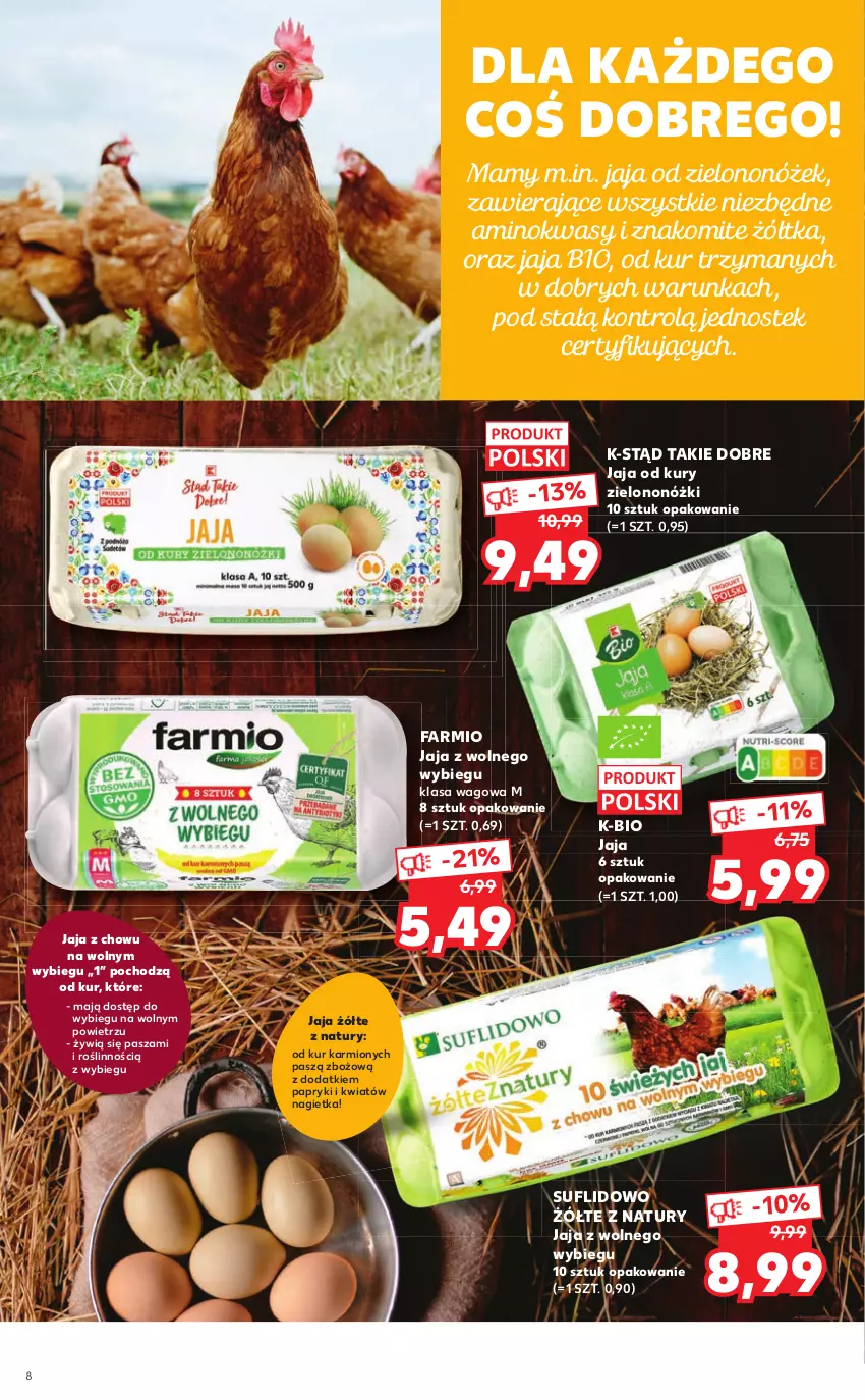 Gazetka promocyjna Kaufland - Oferta ważna  od  27.01.2022 do 09.02.2022 lub do wyczerpania zapasów - ważna 27.01 do 09.02.2022 - strona 8 - produkty: Fa, Jaja, Jaja z wolnego wybiegu, Karmi, Stek