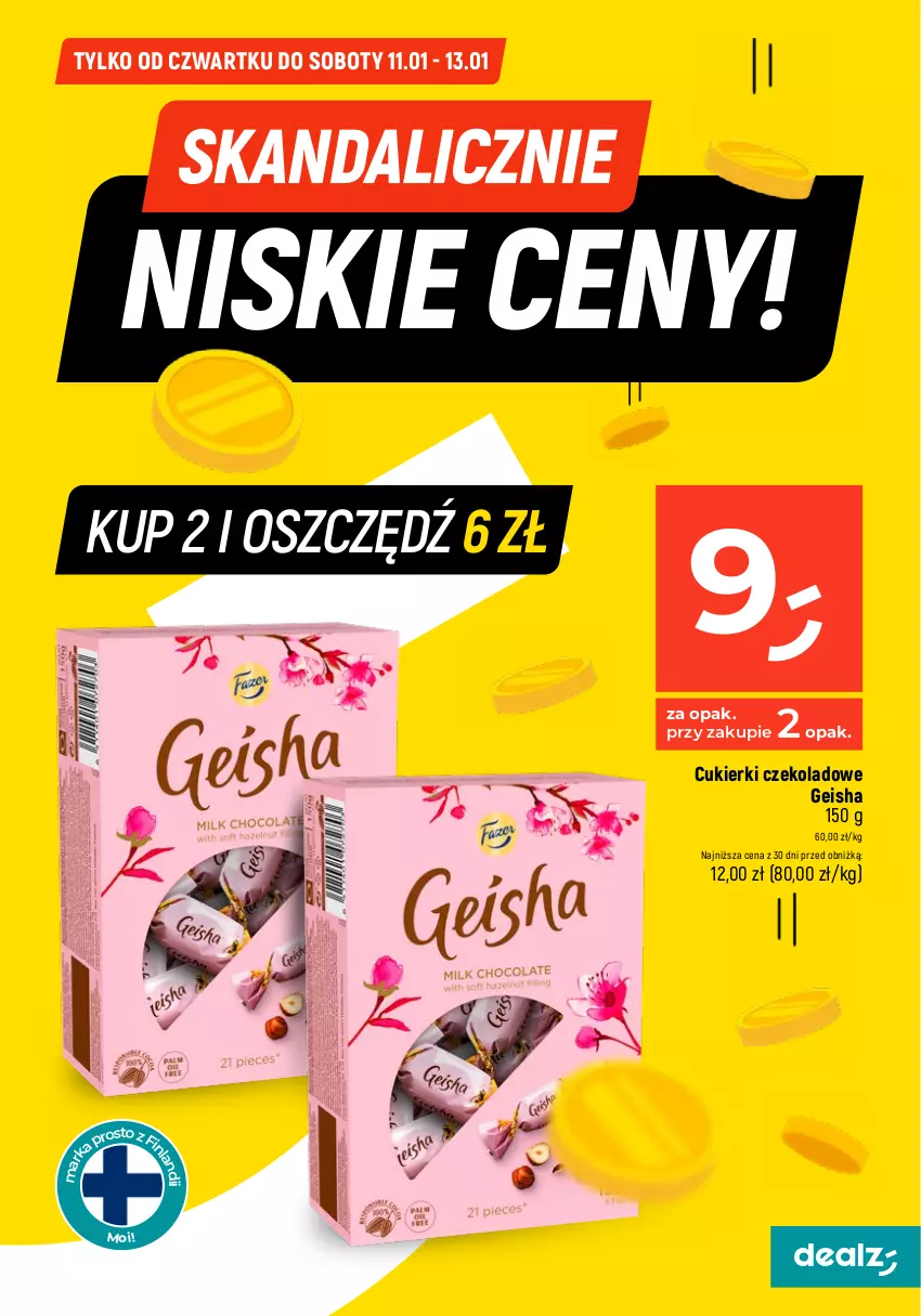 Gazetka promocyjna Dealz - MAKE A DEALZ - ważna 11.01 do 17.01.2024 - strona 5 - produkty: Cukier, Cukierki, Cukierki czekoladowe, Czekolada, Fa