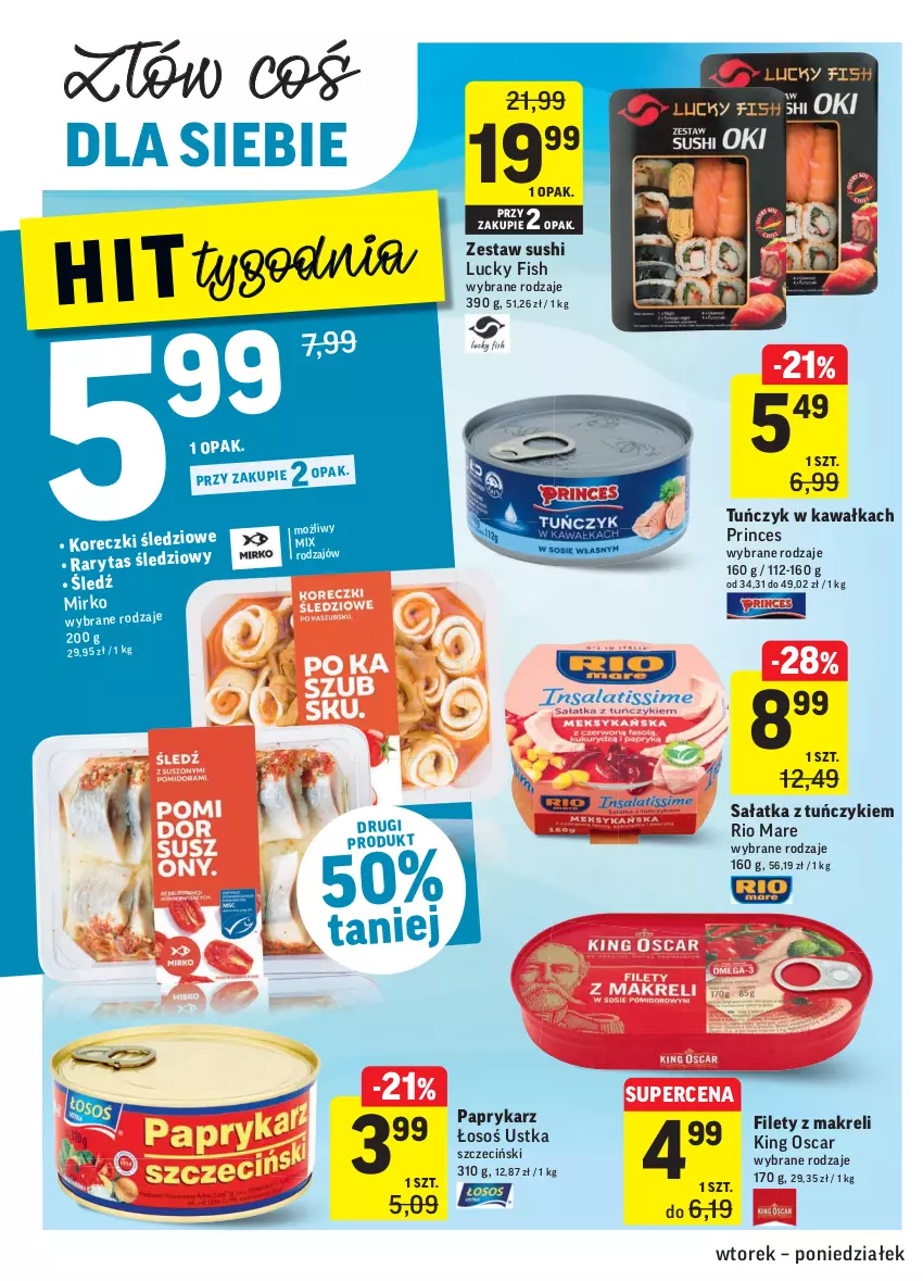 Gazetka promocyjna Intermarche - ważna 11.01 do 17.01.2022 - strona 16 - produkty: Kawa, Papryka, Paprykarz, Rio Mare, Sałat, Sałatka, Sushi, Tuńczyk