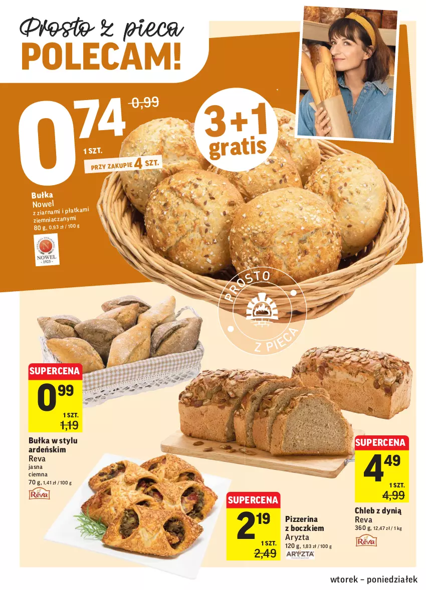 Gazetka promocyjna Intermarche - ważna 11.01 do 17.01.2022 - strona 22 - produkty: Bułka, Chleb, Dynią, Piec, Pizzerina