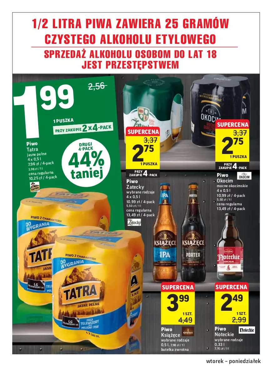 Gazetka promocyjna Intermarche - ważna 11.01 do 17.01.2022 - strona 30 - produkty: Gra, Koc, Książęce, Okocim, Piwa, Piwo, Tatra