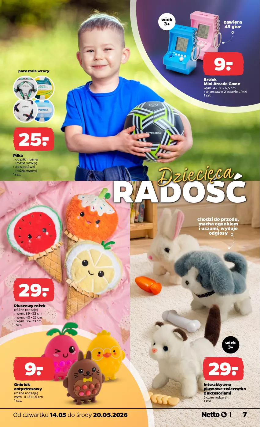 Gazetka promocyjna Netto - Od Czwartku - ważna 14.05 do 20.05.2026 - strona 7 - produkty: Dzieci, Noż, Pluszowe zwierzątko, Tera