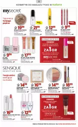 Gazetka promocyjna Drogerie Natura - Gazetka Drogerie Natura - Gazetka - ważna od 03.04 do 03.04.2025 - strona 11 - produkty: Makijaż, Top, Finish, Sensual, Sati, Rozświetlacz, Tusz, Konturówka do ust, Lakier do paznokci, Odżywka, Podkład, Lakier