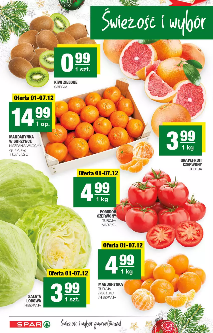 Gazetka promocyjna Spar - Spar - ważna 28.11 do 08.12.2021 - strona 2 - produkty: Gra, Kiwi, Sałat, Sałata lodowa