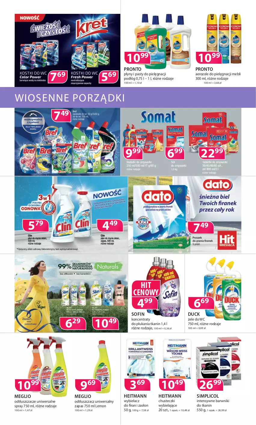 Gazetka promocyjna Drogerie Polskie - ważna 12.03 do 31.03.2021 - strona 8 - produkty: Chusteczki, Duck, Odtłuszczacz, Por, Pronto, Simplic