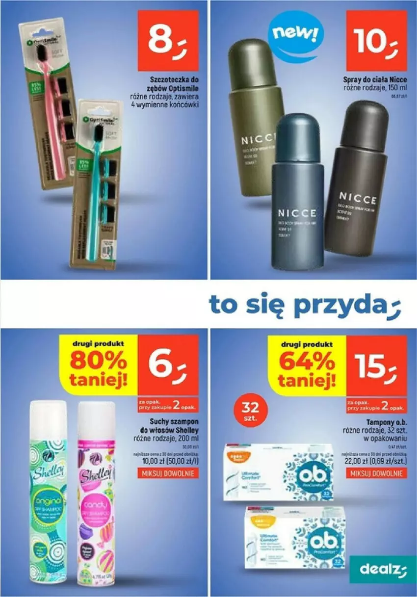 Gazetka promocyjna Dealz - ważna 16.01 do 21.01.2025 - strona 3 - produkty: O.B., Suchy szampon, Szampon, Tampony