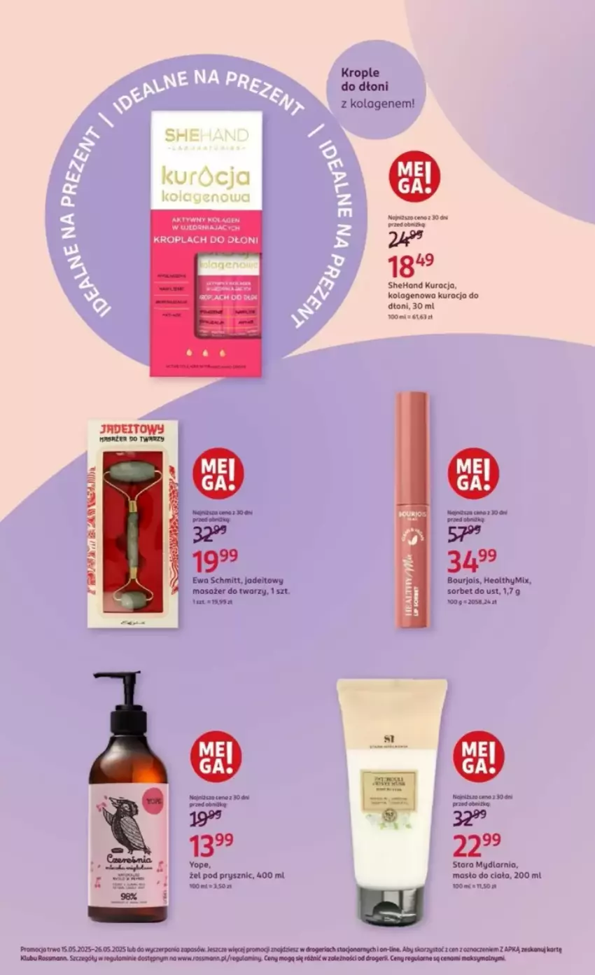Gazetka promocyjna Rossmann - ważna 15.05 do 26.05.2025 - strona 3 - produkty: Jadel, Kolagen, Masażer, Masło, Masło do ciała, Rama
