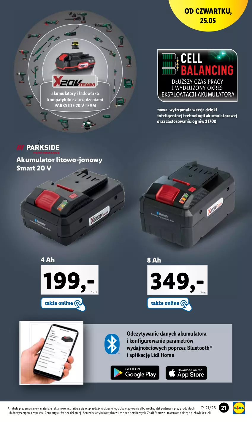 Gazetka promocyjna Lidl - GAZETKA - ważna 22.05 do 27.05.2023 - strona 25 - produkty: Akumulator, Intel, Parkside, Warka