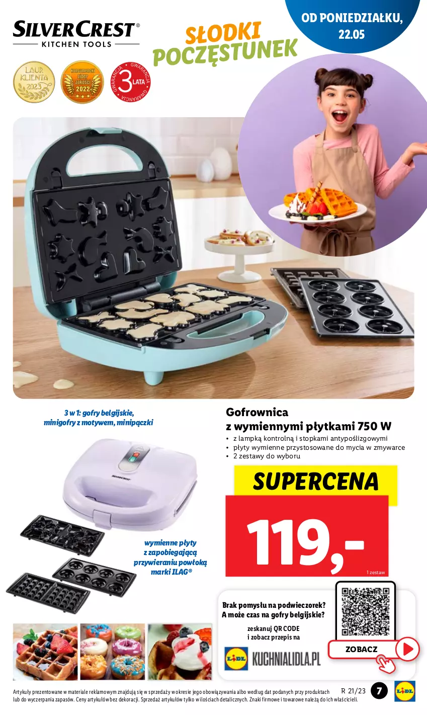 Gazetka promocyjna Lidl - GAZETKA - ważna 22.05 do 27.05.2023 - strona 7 - produkty: Gofrownica, Gofry, LG, Płytka, Top