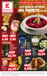 Gazetka promocyjna Kaufland - Katalog Świąteczny - Gazetka - ważna od 24.12 do 24.12.2022 - strona 1 - produkty: Halibut, Krakus, Ser, Gra, Dallmayr, Kawa, Szynka, Czekolada, Kabanos, Deser, Fa