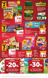 Gazetka promocyjna Kaufland - OFERTA TYGODNIA - Gazetka - ważna od 30.06 do 30.06.2021 - strona 7 - produkty: Lubisie, Kawa rozpuszczalna, Sok, Kawa, Chupa Chups, Jacobs Krönung, Rogal, Grześki, Lizaki, Jacobs, Haribo, Kinder, Nimm2