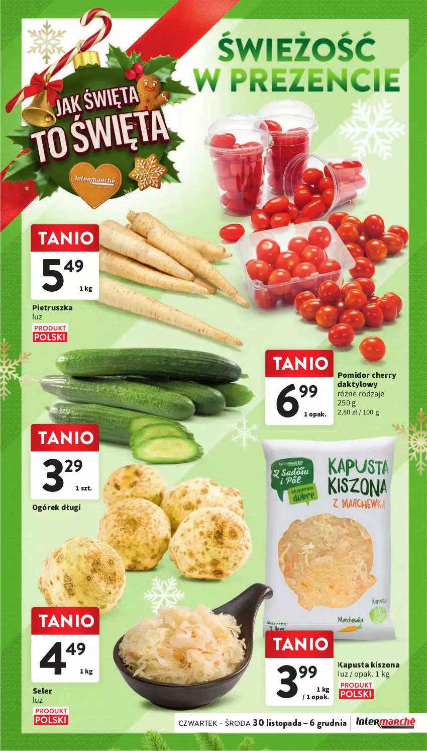 Gazetka promocyjna Intermarche - Gazetka Intermarche - ważna 30.11 do 06.12.2023 - strona 21 - produkty: Ogórek, Pietruszka, Top